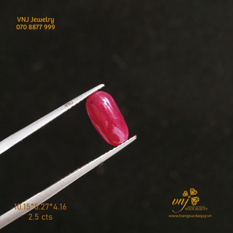 Ruby Thiên Nhiên Mài Trơn Vjr52