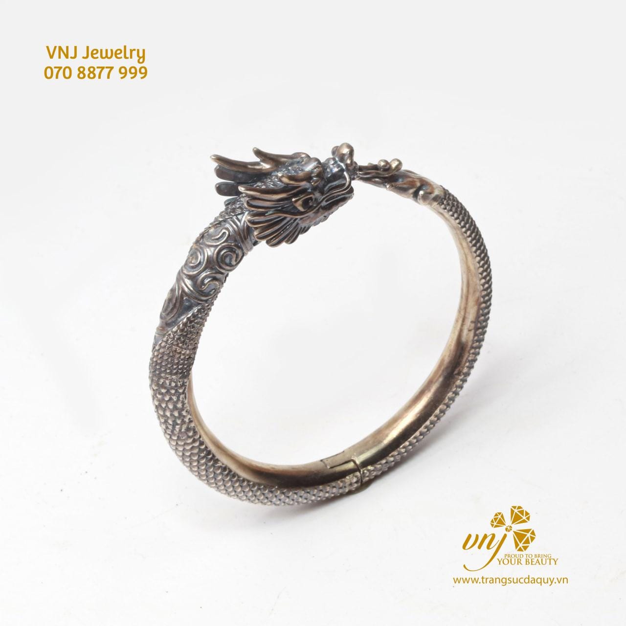 Vòng Tay Rồng Bạc LTV6