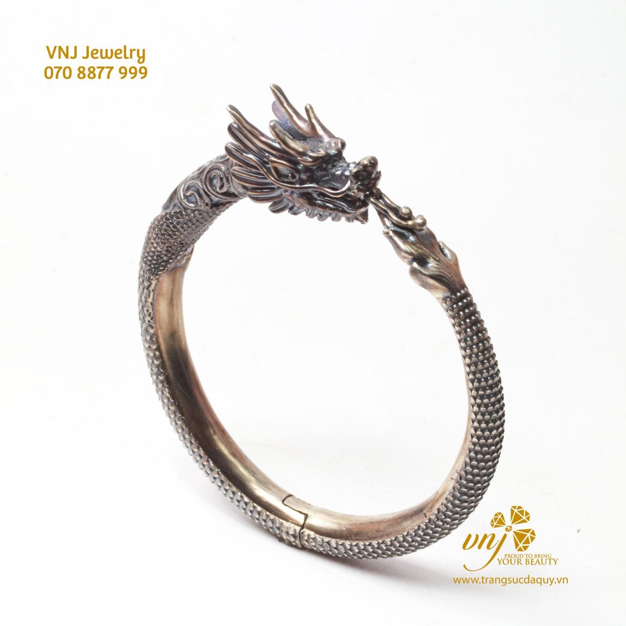 Vòng Tay Rồng Bạc LTV6