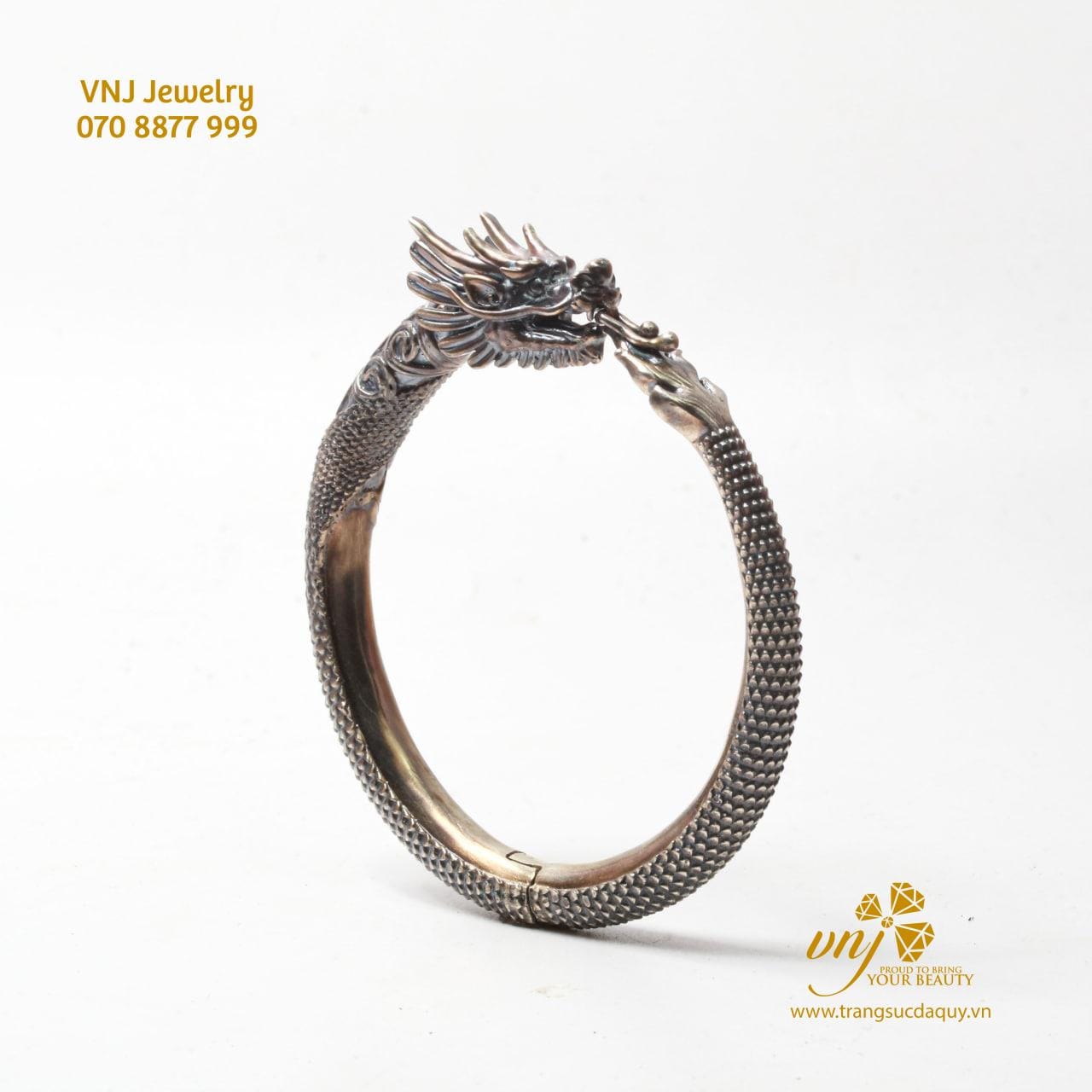 Vòng Tay Rồng Bạc LTV6
