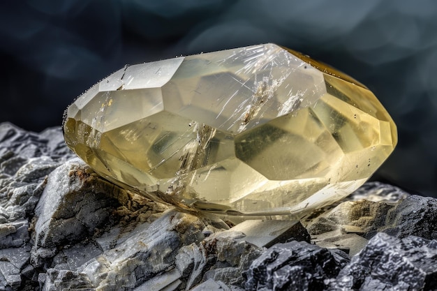 Premium Photo | Orthoclase feldspar gemstone for jewelry on dark background
