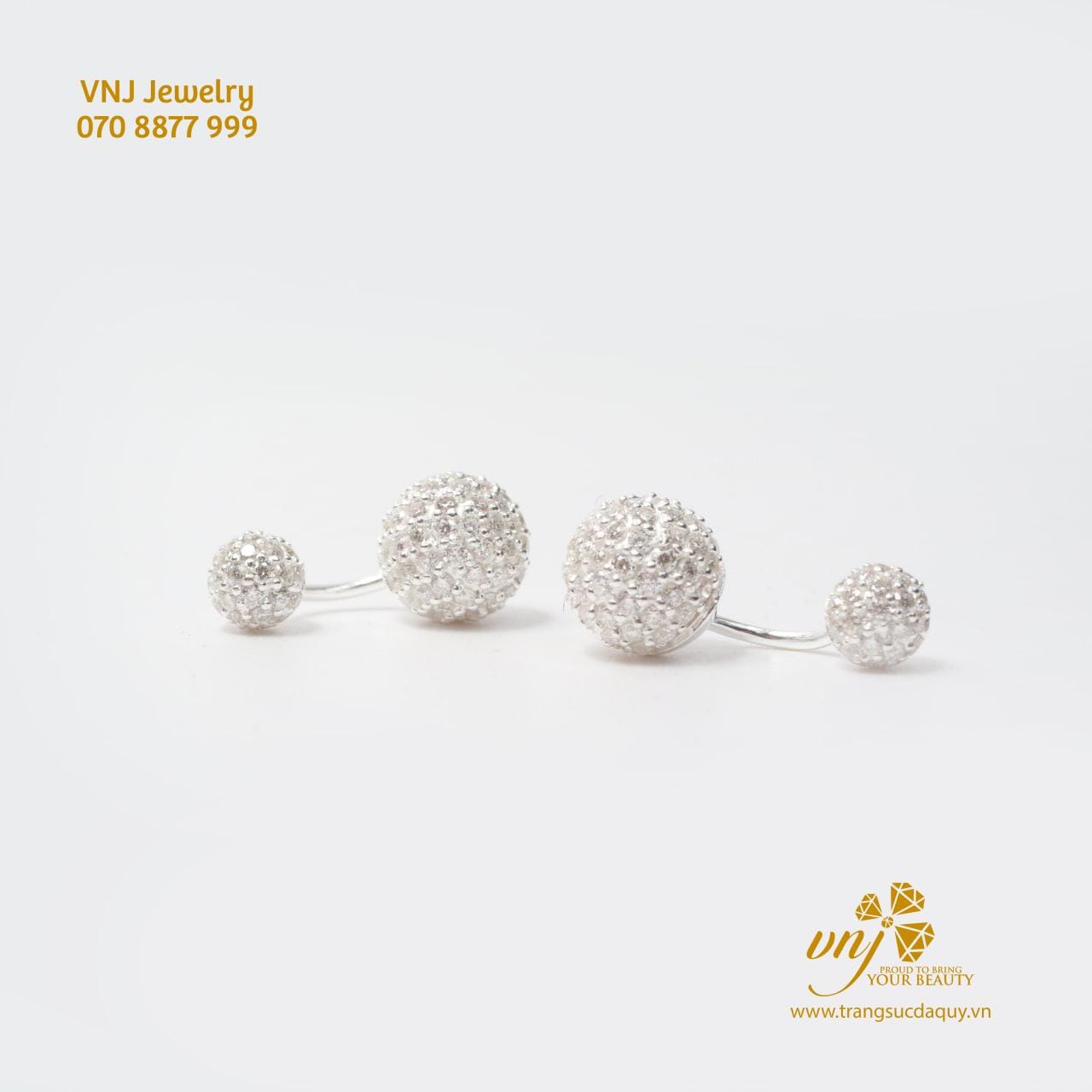 Khuyên Tròn Full Moissanite NP15