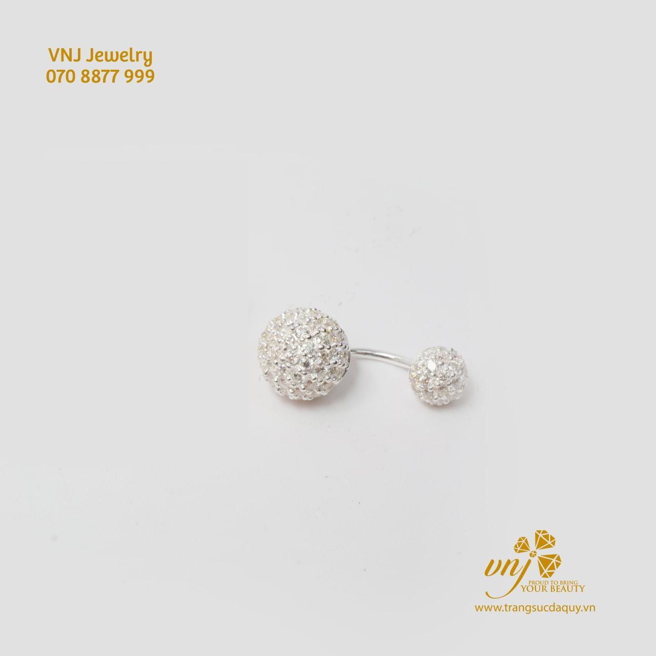 Khuyên Tròn Full Moissanite NP15