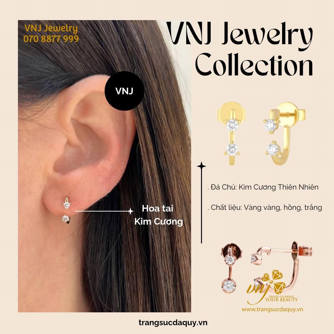 Bông Tai Kim Cương Khoá Lưỡi Gà Btkc20 (7)