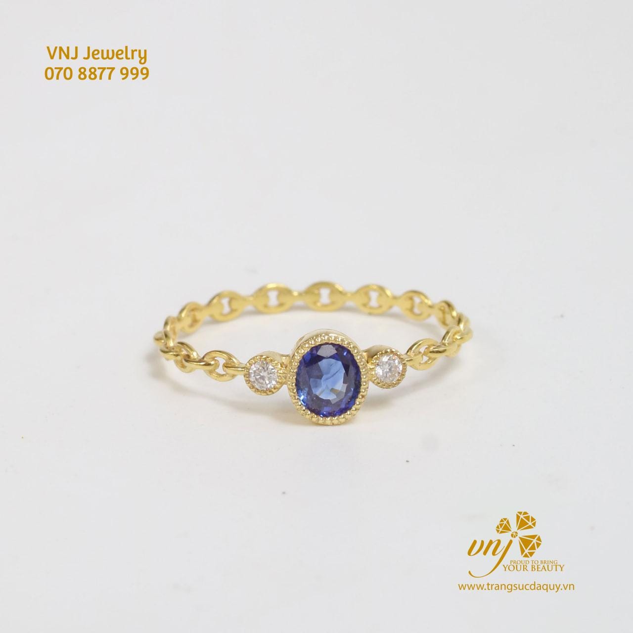 Combo 2 Nhẫn Vương Miện Đá Sapphire Xanh Nws38 (2)