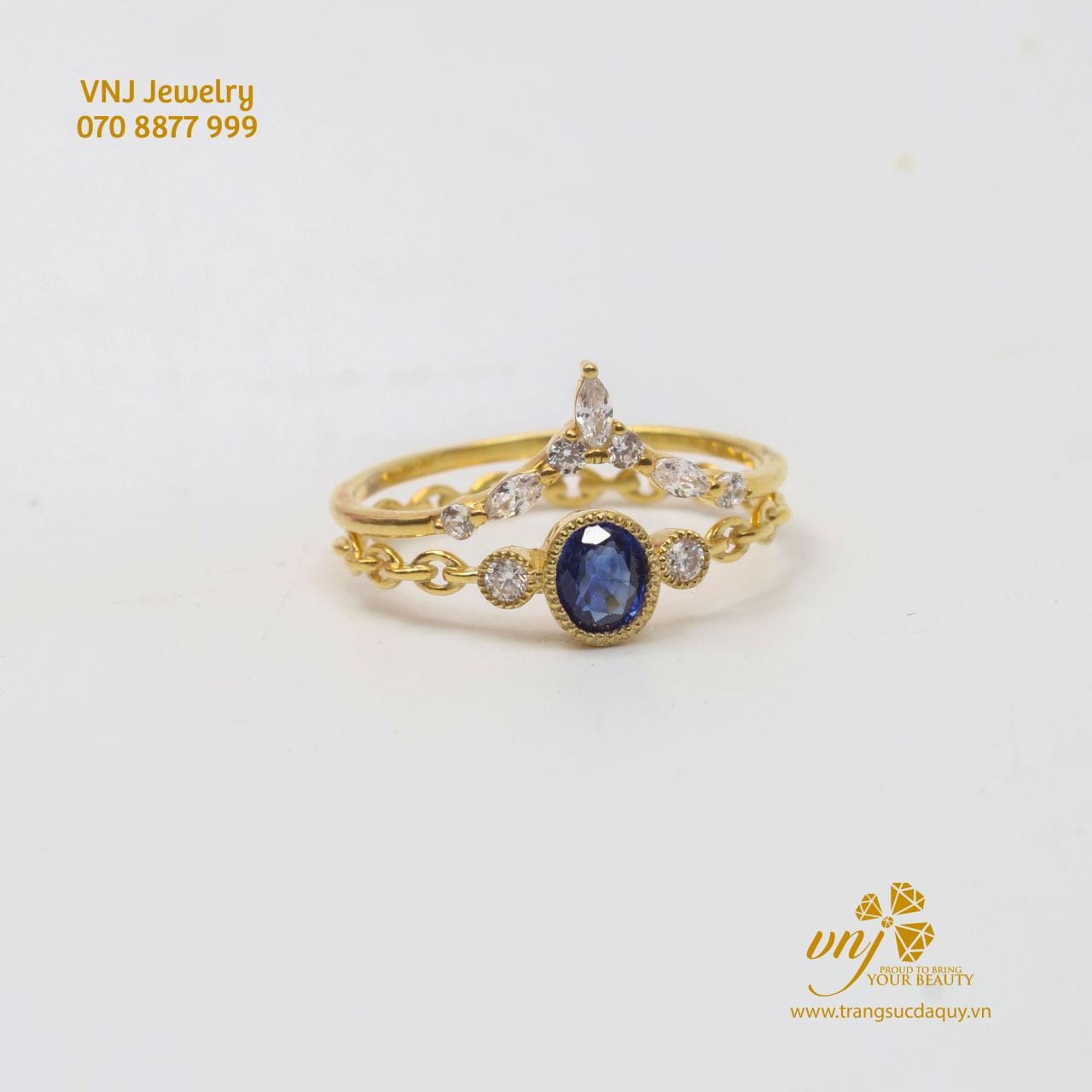 Combo 2 Nhẫn Vương Miện Đá Sapphire Xanh Nws38 (3)
