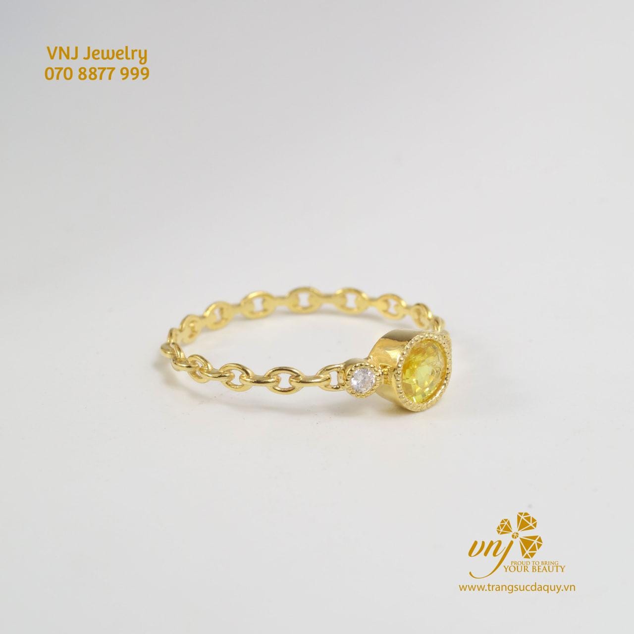 Combo Nhẫn Sapphire Vàng 2 Trong 1 (5)