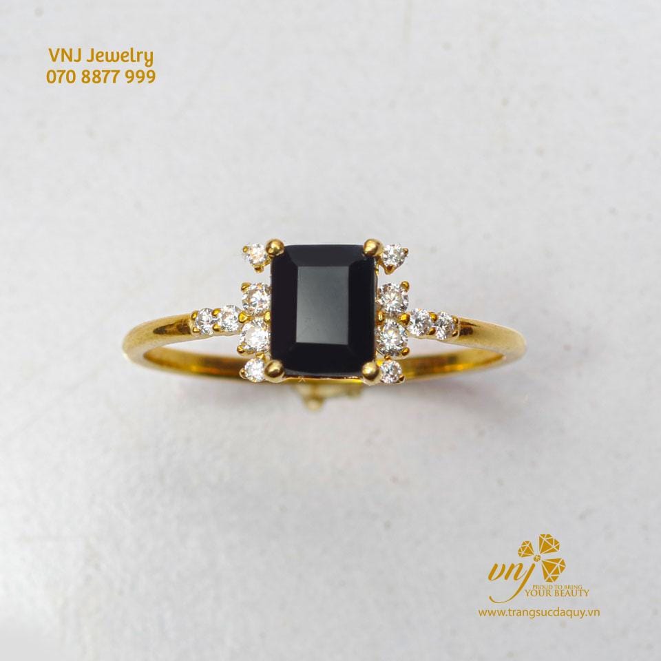 Nhẫn Đá Sapphire Đen NWS32