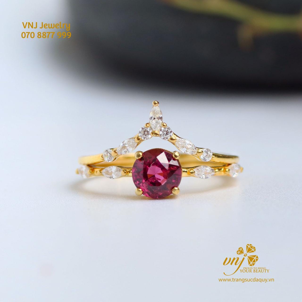 Nhẫn Double Vương Miện Đá Spinel Nwsi9 (4)