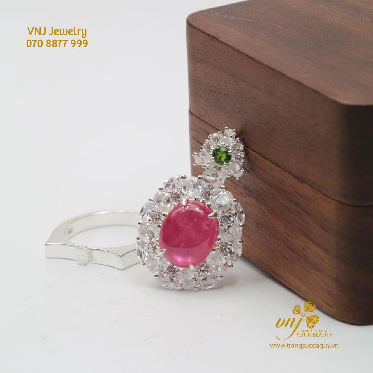 Nhẫn Kèm Mặt Dây Chuyền 2 Trong 1 Nwr14 (2)