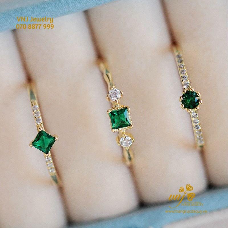Nhẫn Pave Emerald Nwe12