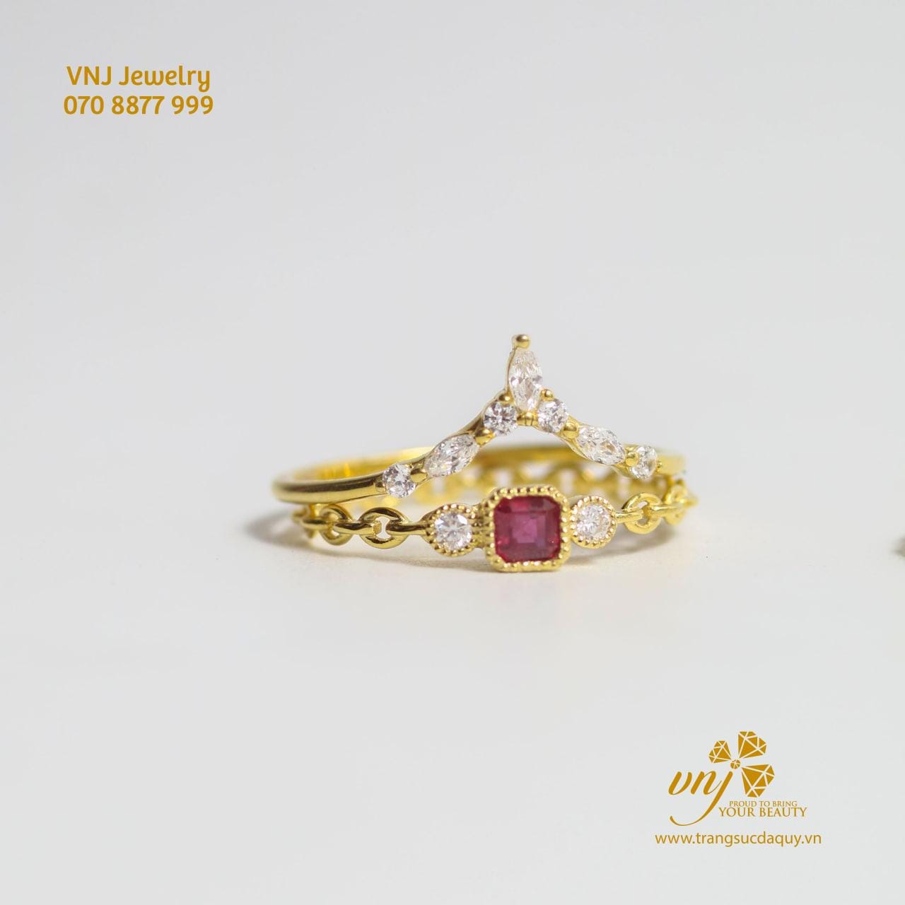 Nhẫn Combo đá Garnet Nwg12 (4)
