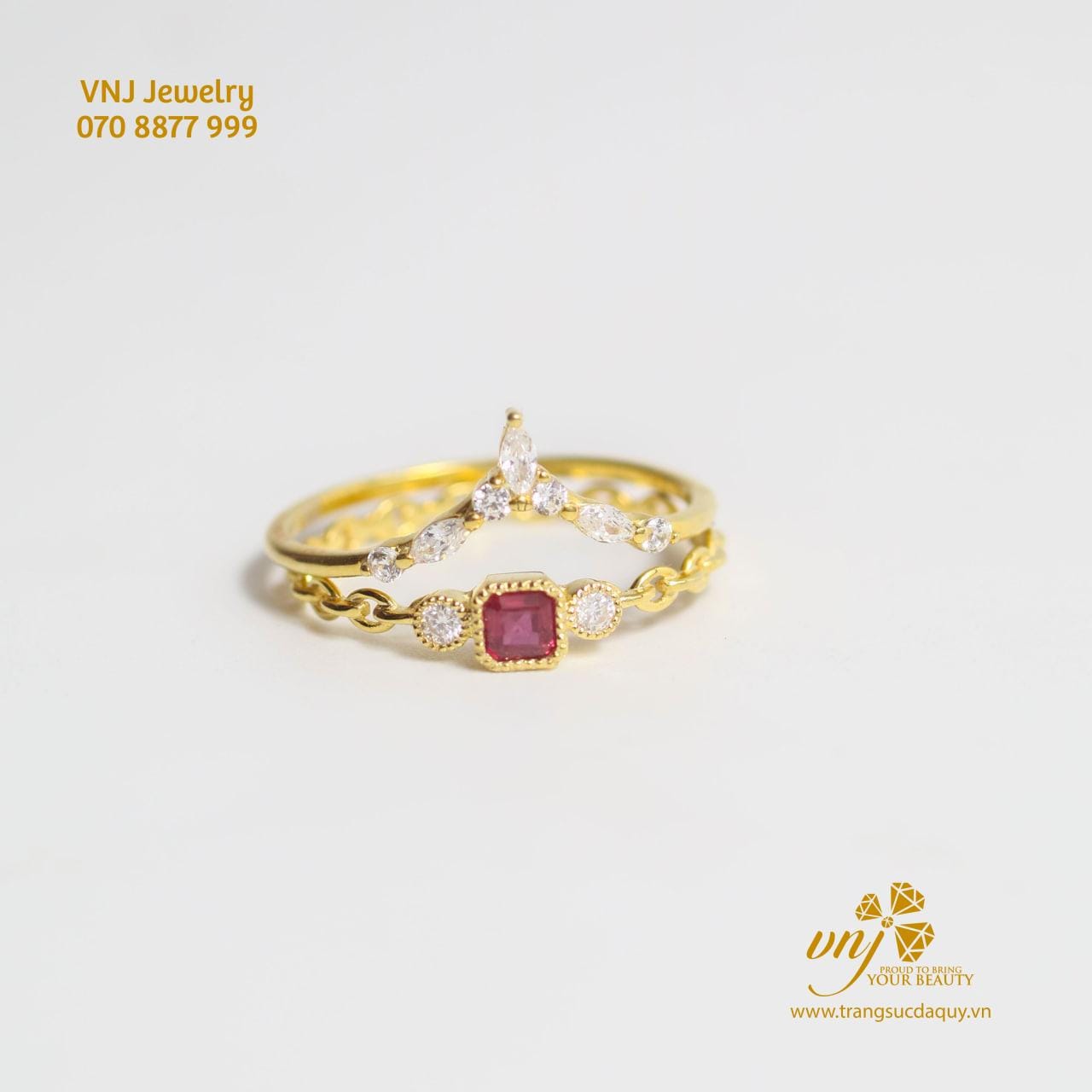 Nhẫn Combo đá Garnet Nwg12 (5)