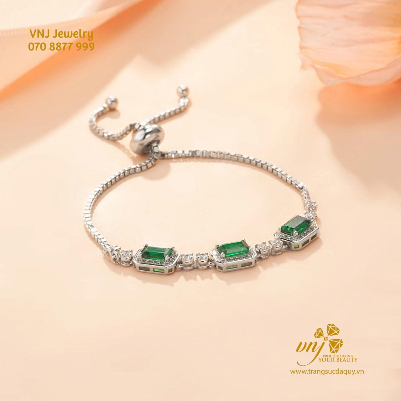 Vòng Tay Đá Emerald Vde2 (2)