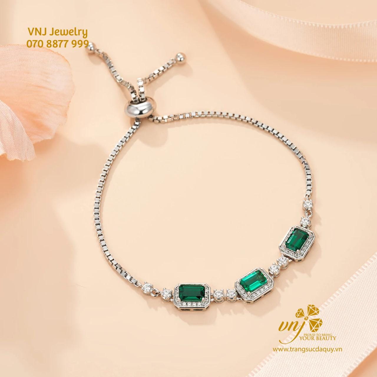 Vòng Tay Đá Emerald Vde2 (7)