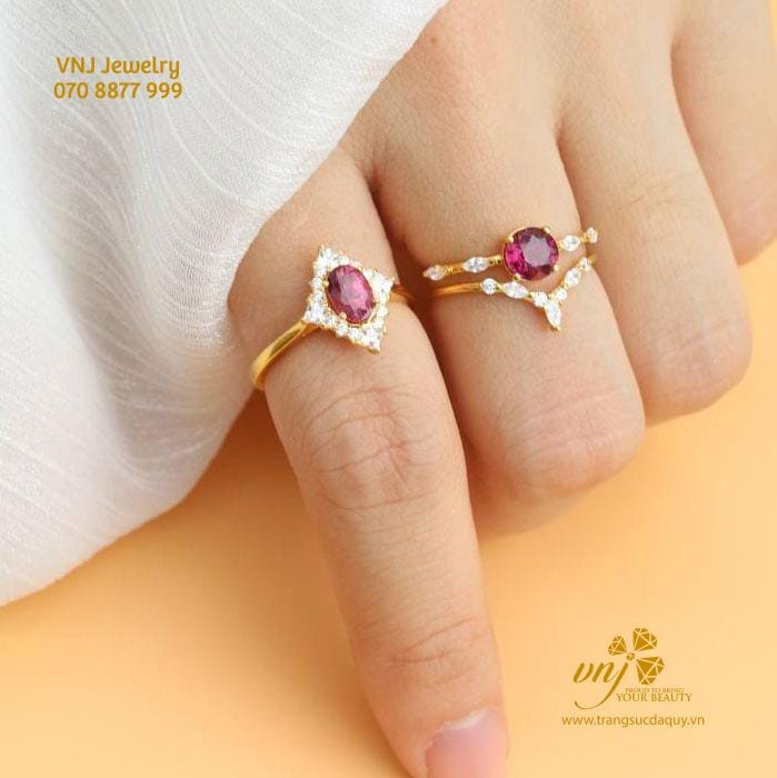 Nhẫn Double Vương Miện Đá Spinel NWSI9