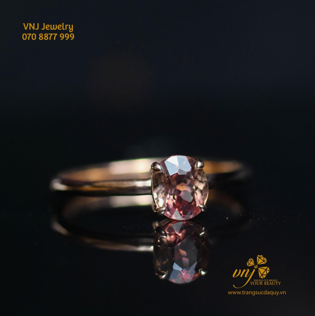 Nhẫn Sapphire Hồng NWS29