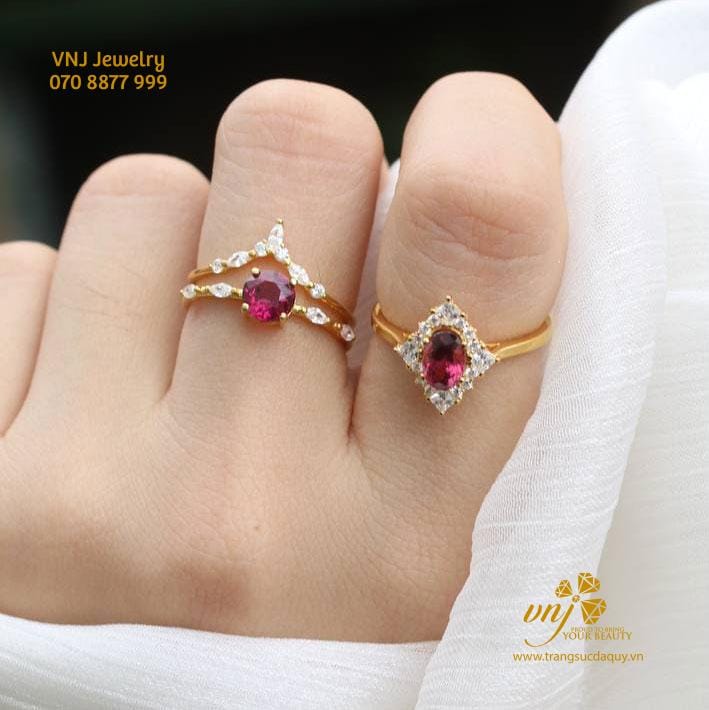 Nhẫn Double Vương Miện Đá Spinel NWSI9
