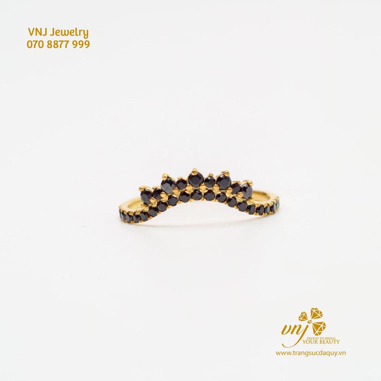 Nhẫn Double Vương Miện Đá Sapphire NWS33