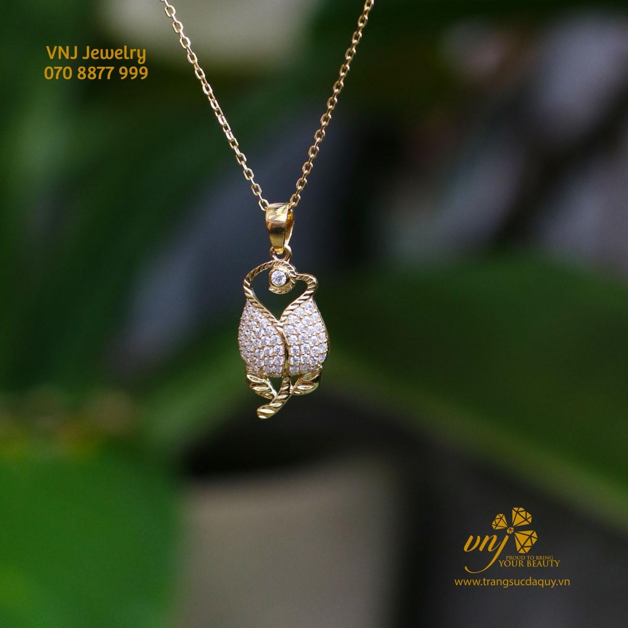 Mặt Dây Chuyền Bông Hồng MDKC10