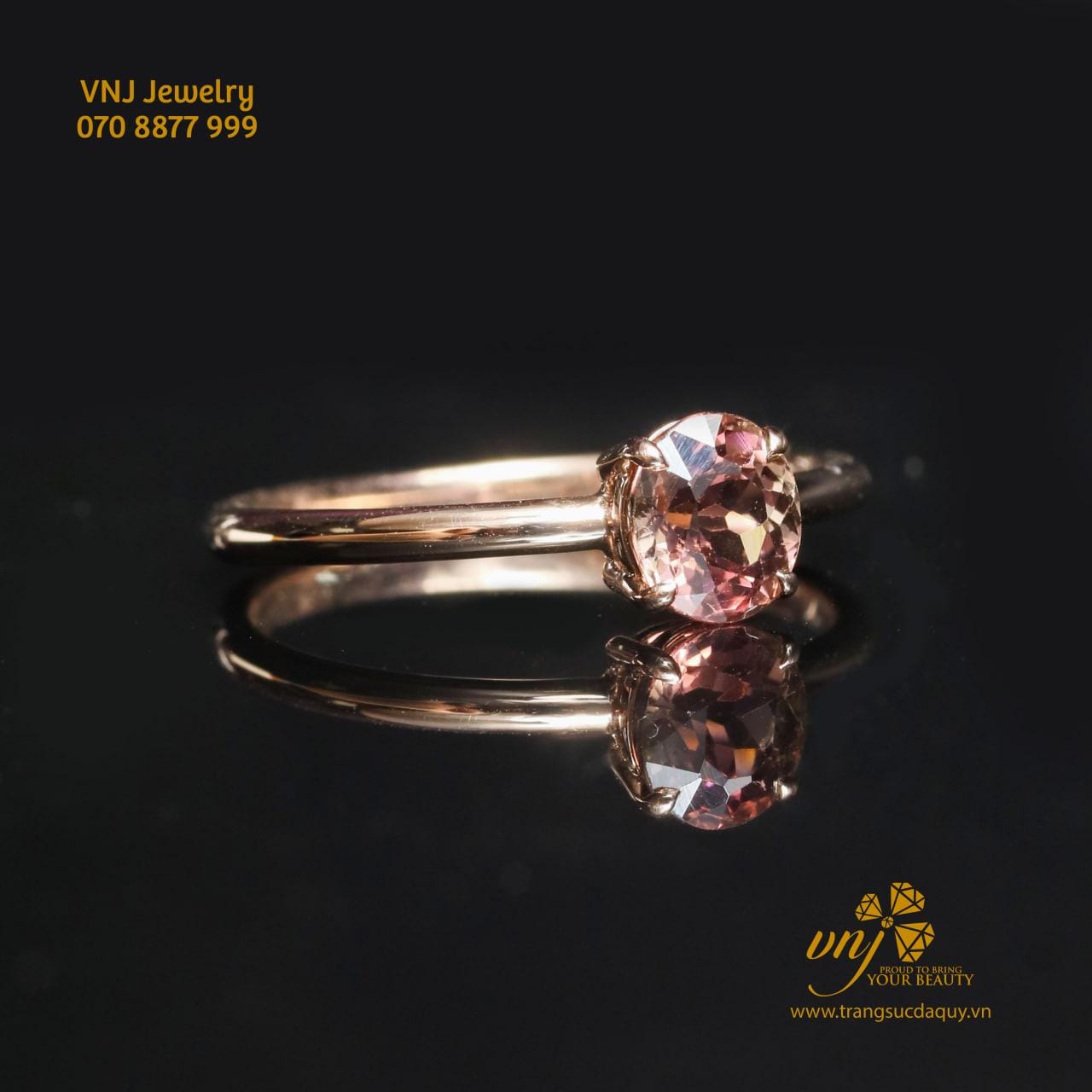 Nhẫn Sapphire Hồng NWS29