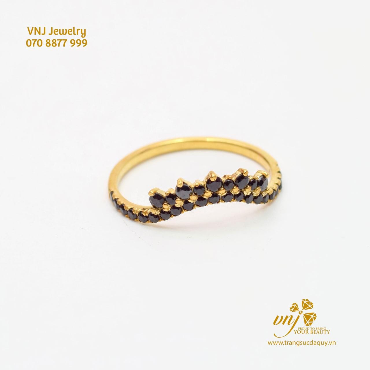 Nhẫn Double Vương Miện Đá Sapphire NWS33