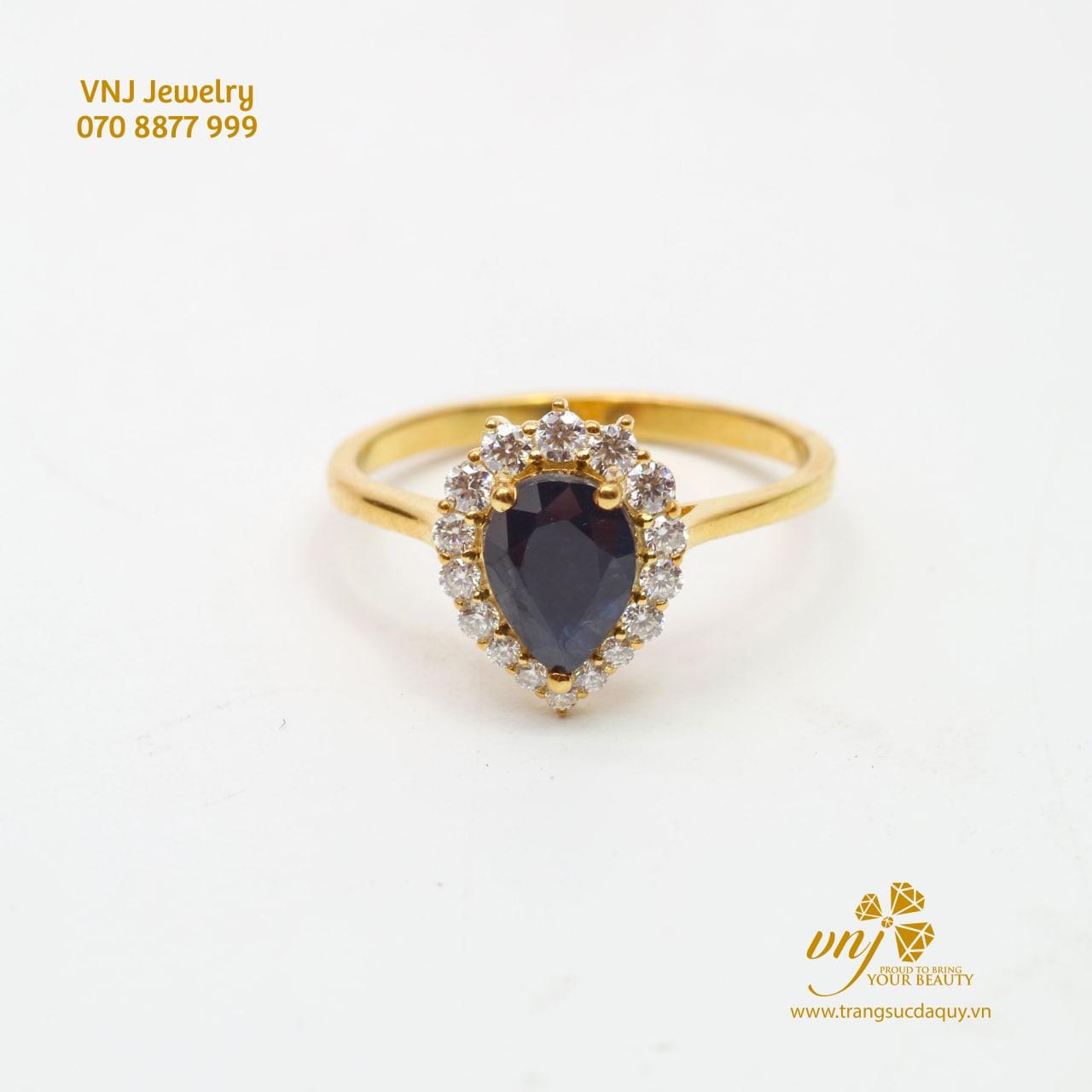 Nhẫn Double Vương Miện Đá Sapphire NWS33