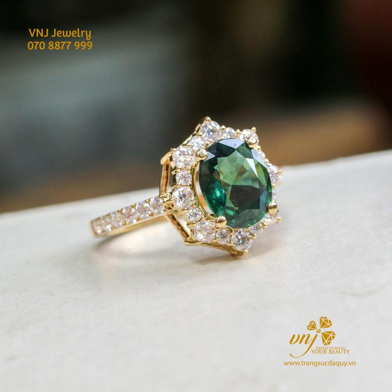 Bộ Trang Sức đá Sapphire Xanh (4)