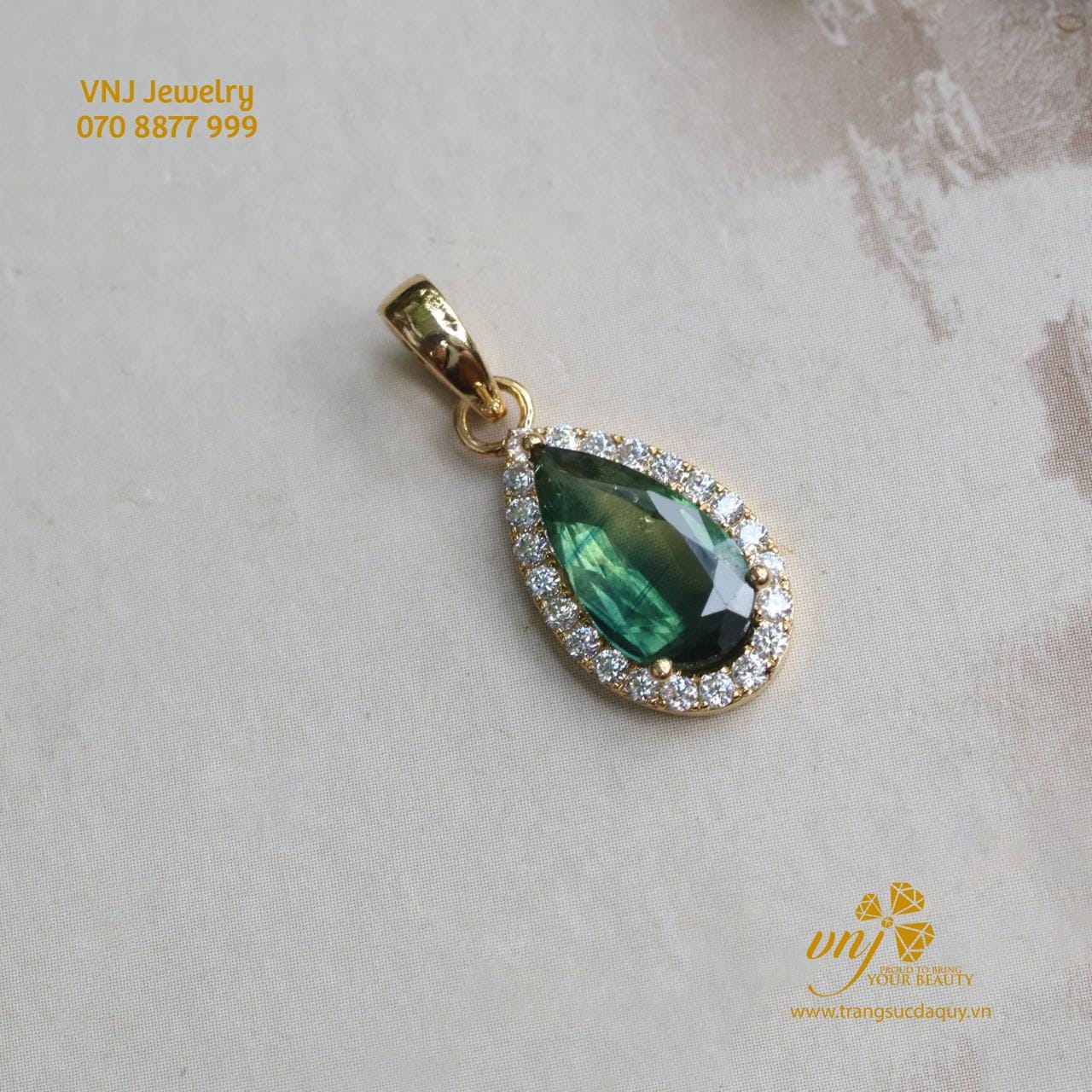 Bộ Trang Sức đá Sapphire Xanh (5)