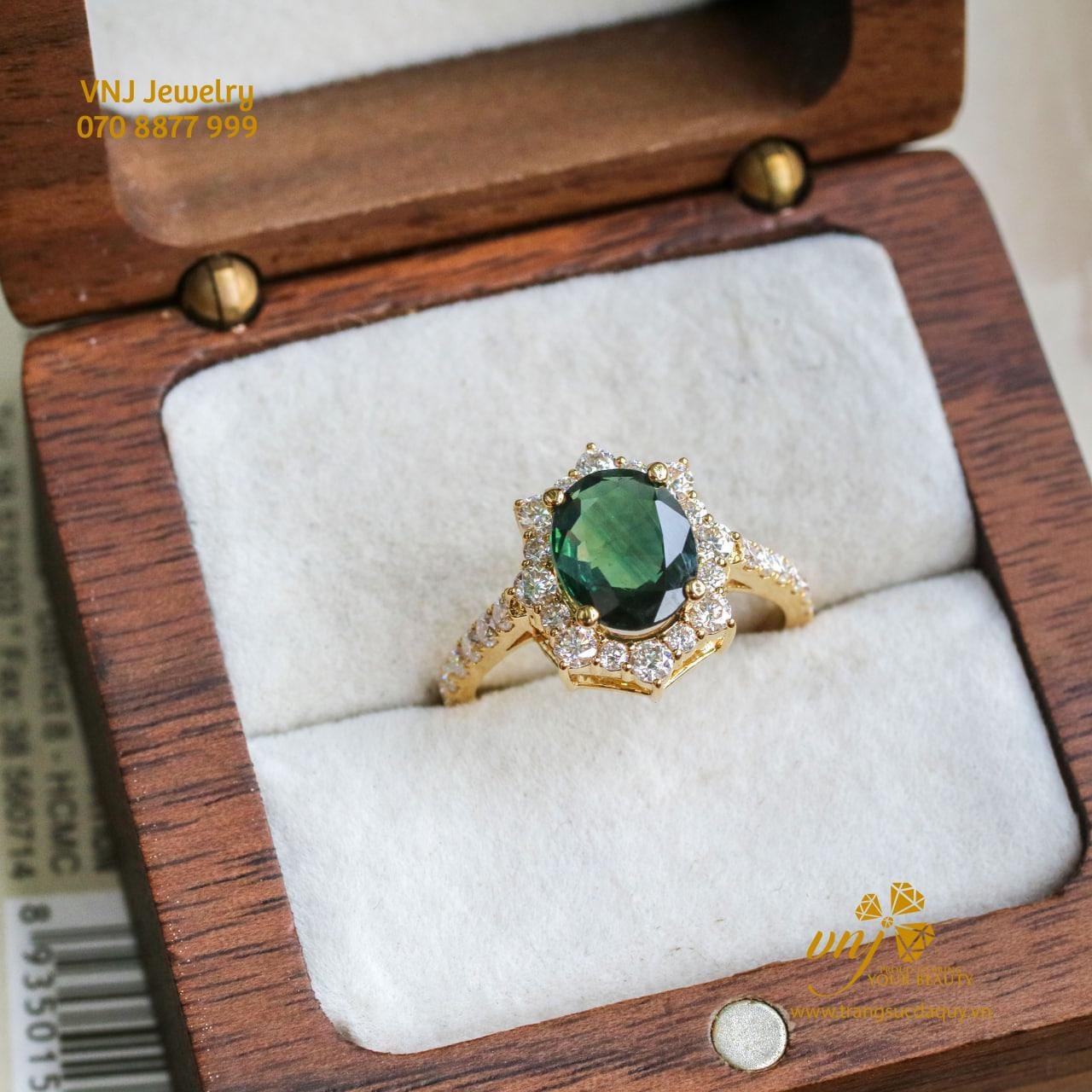 Bộ Trang Sức đá Sapphire Xanh