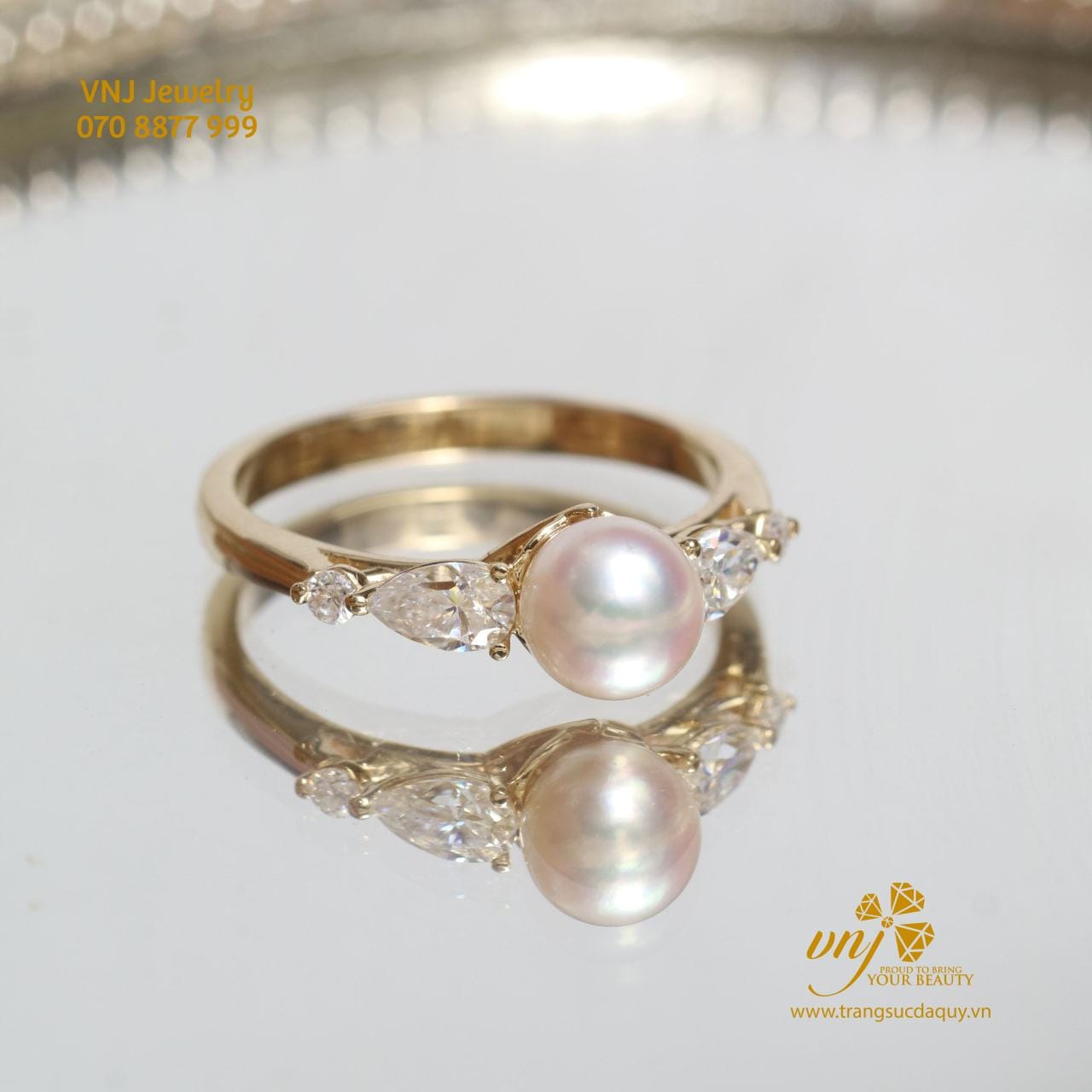 Nhẫn Ngọc Trai Thiên Nhien Nwnt10