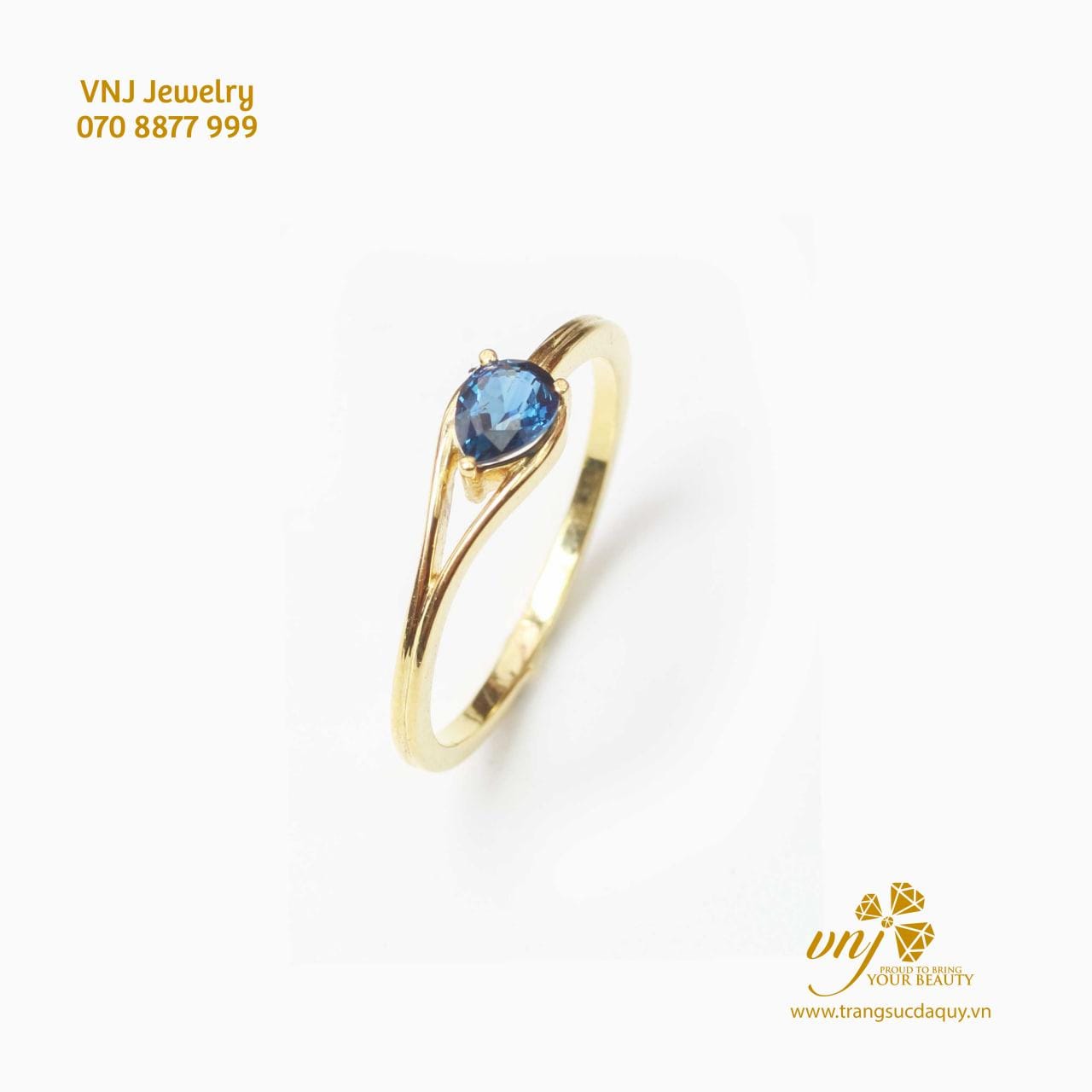 Nhẫn Sapphire Giọt Nước (2)