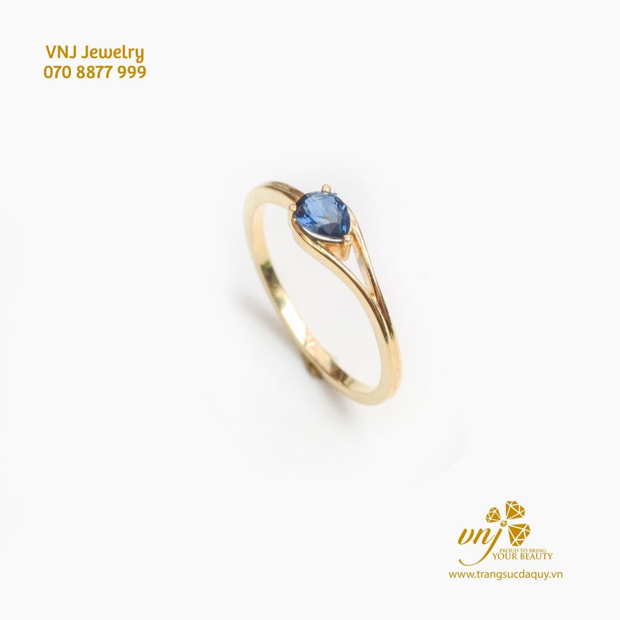Nhẫn Sapphire Giọt Nước (3)