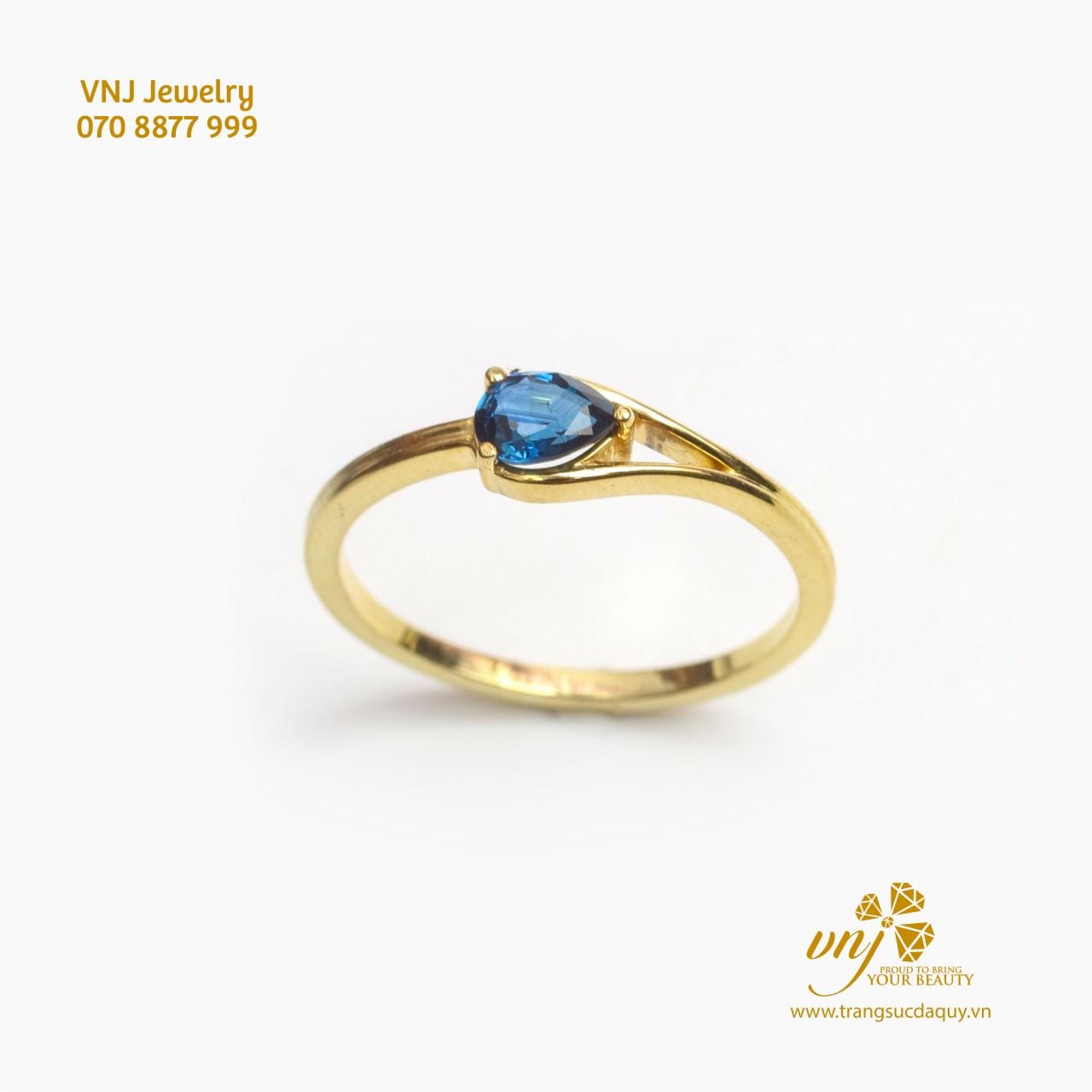 Nhẫn Sapphire Giọt Nước (4)