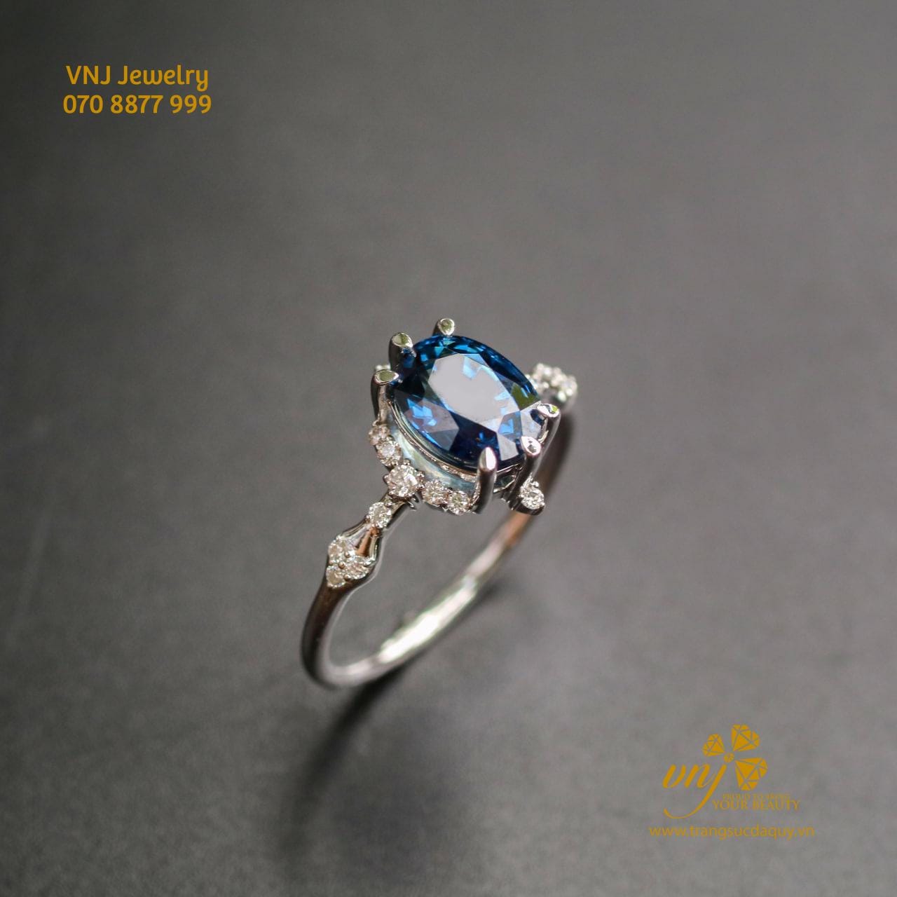 Nhẫn Sapphire Xanh Dương Nws42