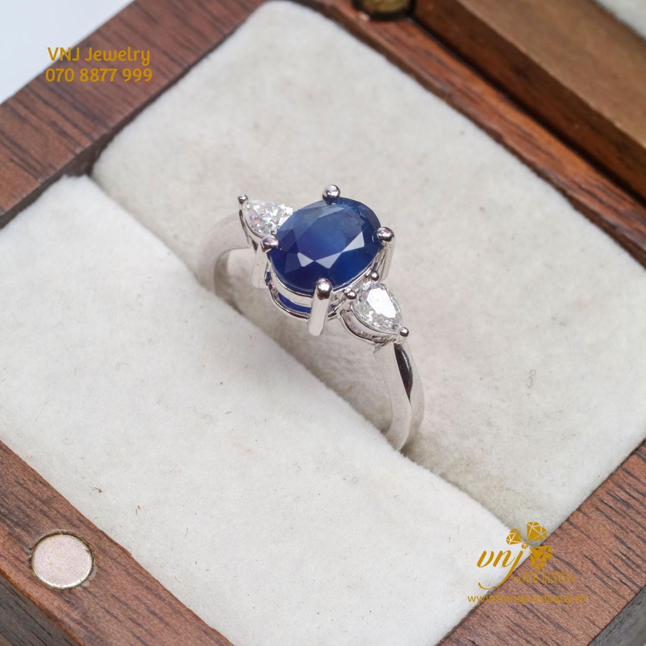 Nhẫn Sapphire Xanh Dương Nws43 (2)