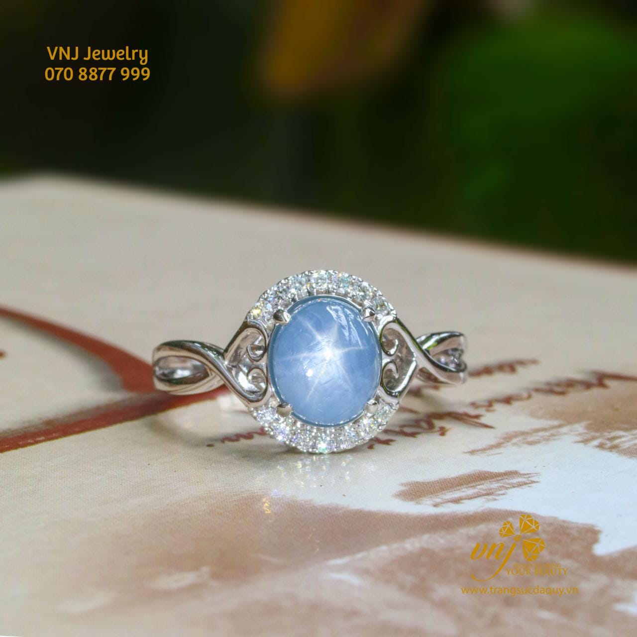 Nhẫn Sapphire Sao Thiên Nhiên NWS29