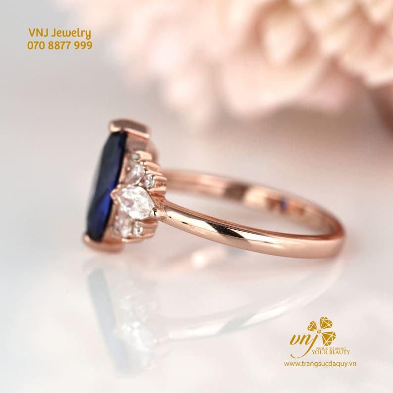 Nhẫn Sapphire Xanh Dương NWS41