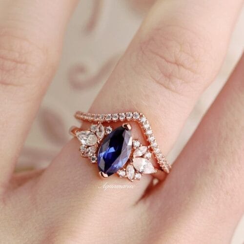 Nhẫn Sapphire Xanh Dương NWS41