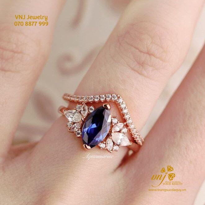 Nhẫn Sapphire Xanh Dương NWS41