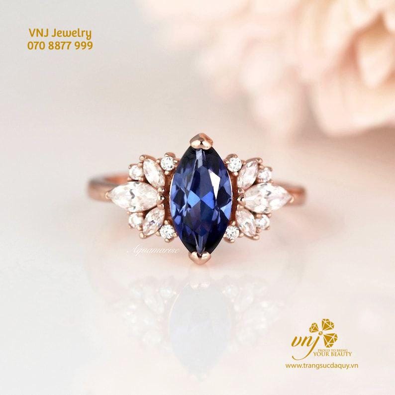 Nhẫn Sapphire Xanh Dương NWS41