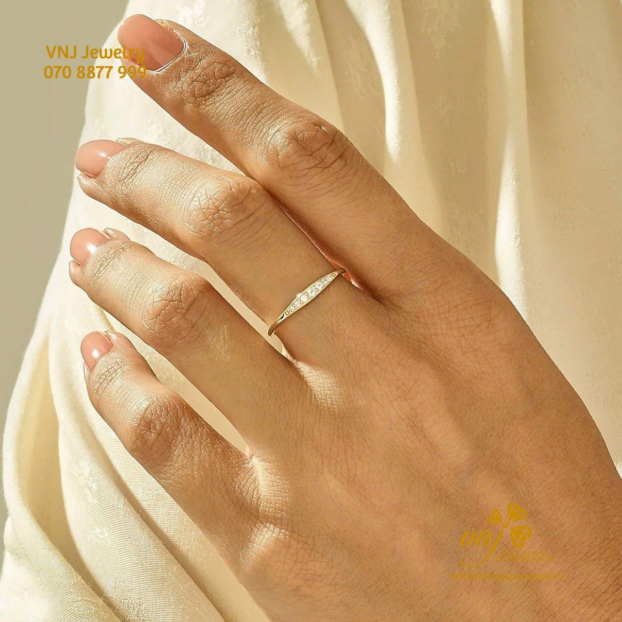 Nhẫn Wedding Pave NWD25