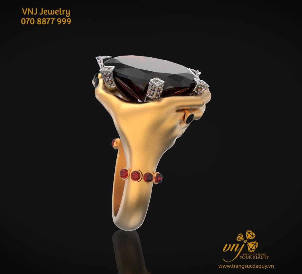Nhẫn Bàn Tay Unisex Đá Thiên Nhiên NM99