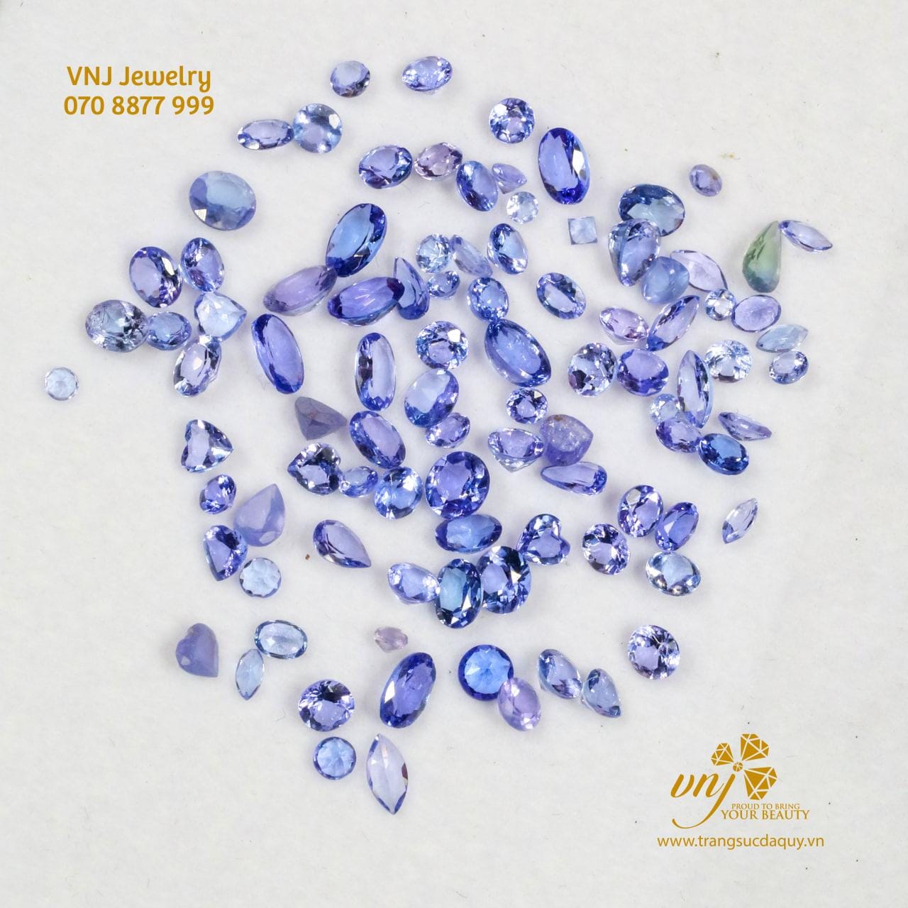 Đá Tanzanite Thiên Nhiên Mài Giác Dqtz1 (3)