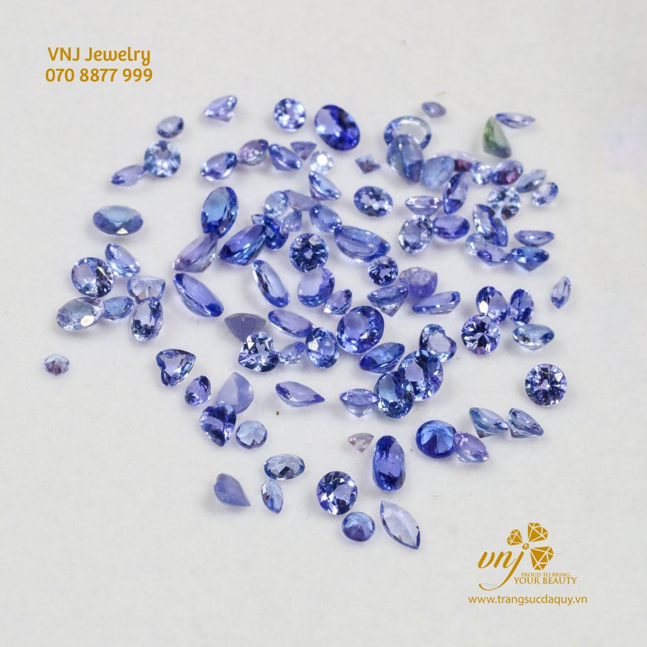 Đá Tanzanite Thiên Nhiên Mài Giác Dqtz1 (5)