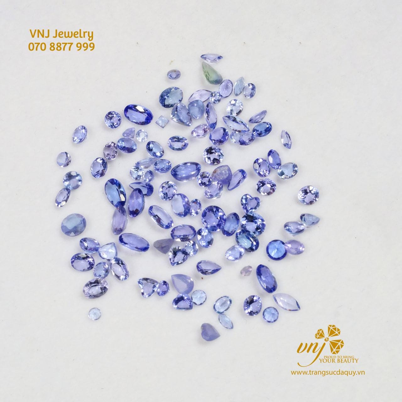 Đá Tanzanite Thiên Nhiên Mài Giác Dqtz1 (6)