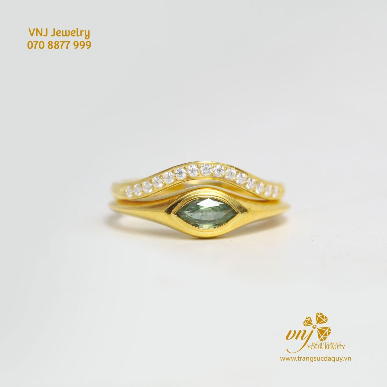 Nhẫn Đá Sapphire Xanh Thiên Nhiên (3)