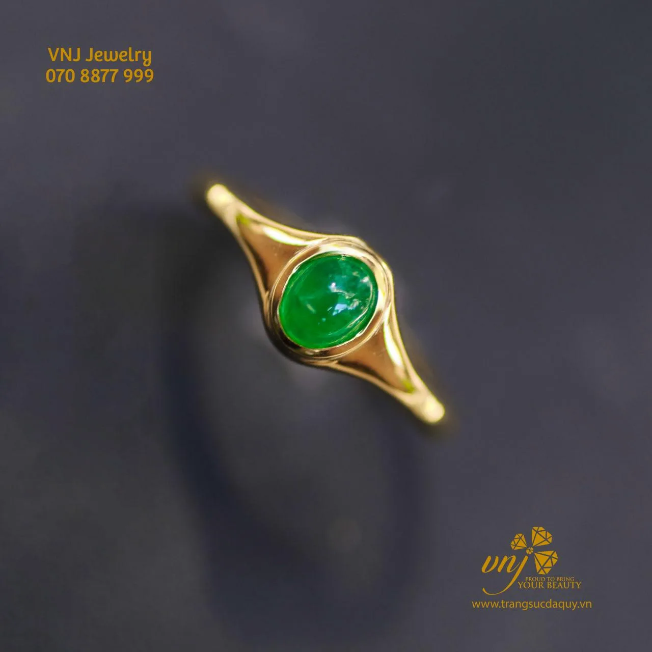 Nhẫn Ngọc Phỉ Thúy Clasic Form Unisex Nwj5 (3)