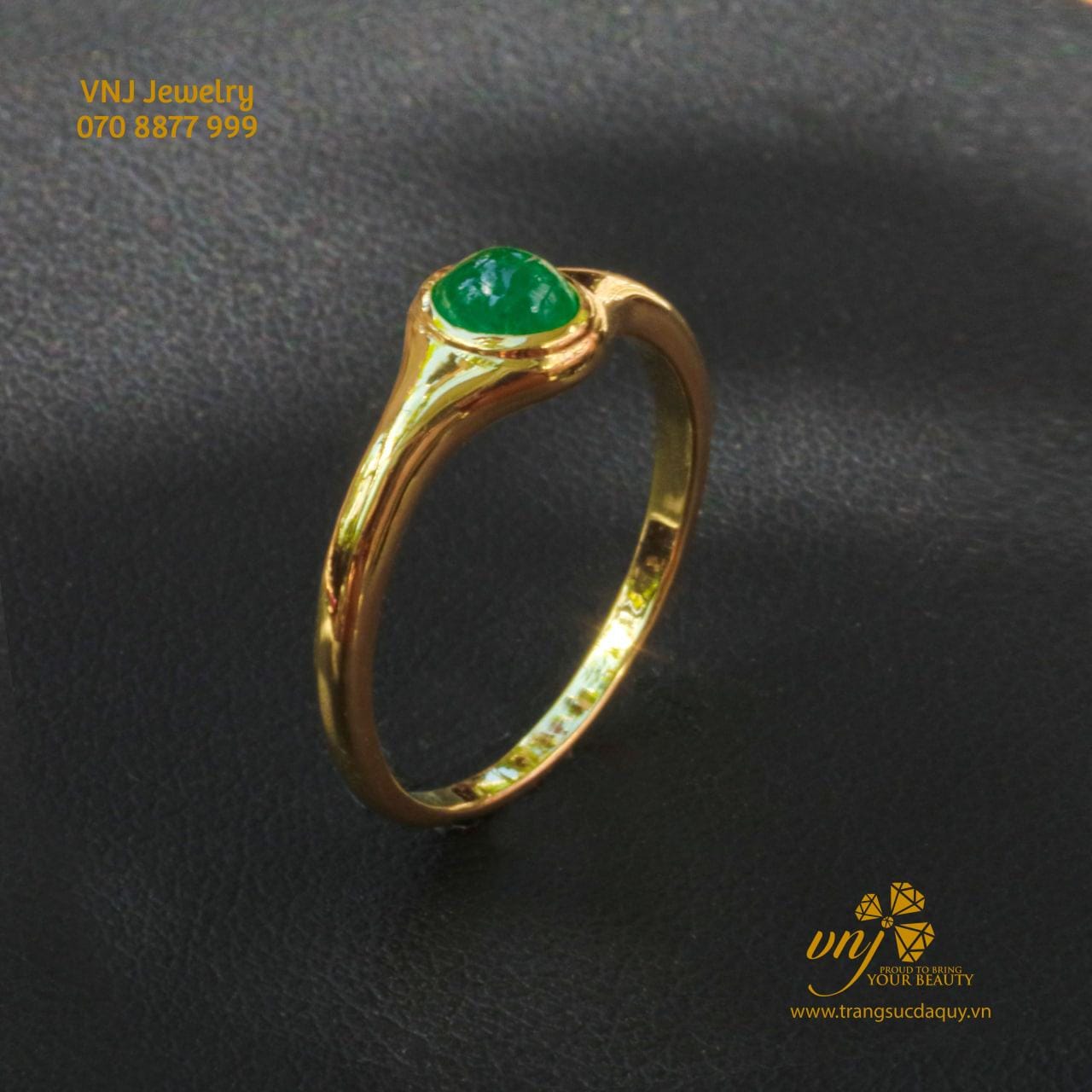 Nhẫn Ngọc Phỉ Thúy Clasic Form Unisex Nwj5