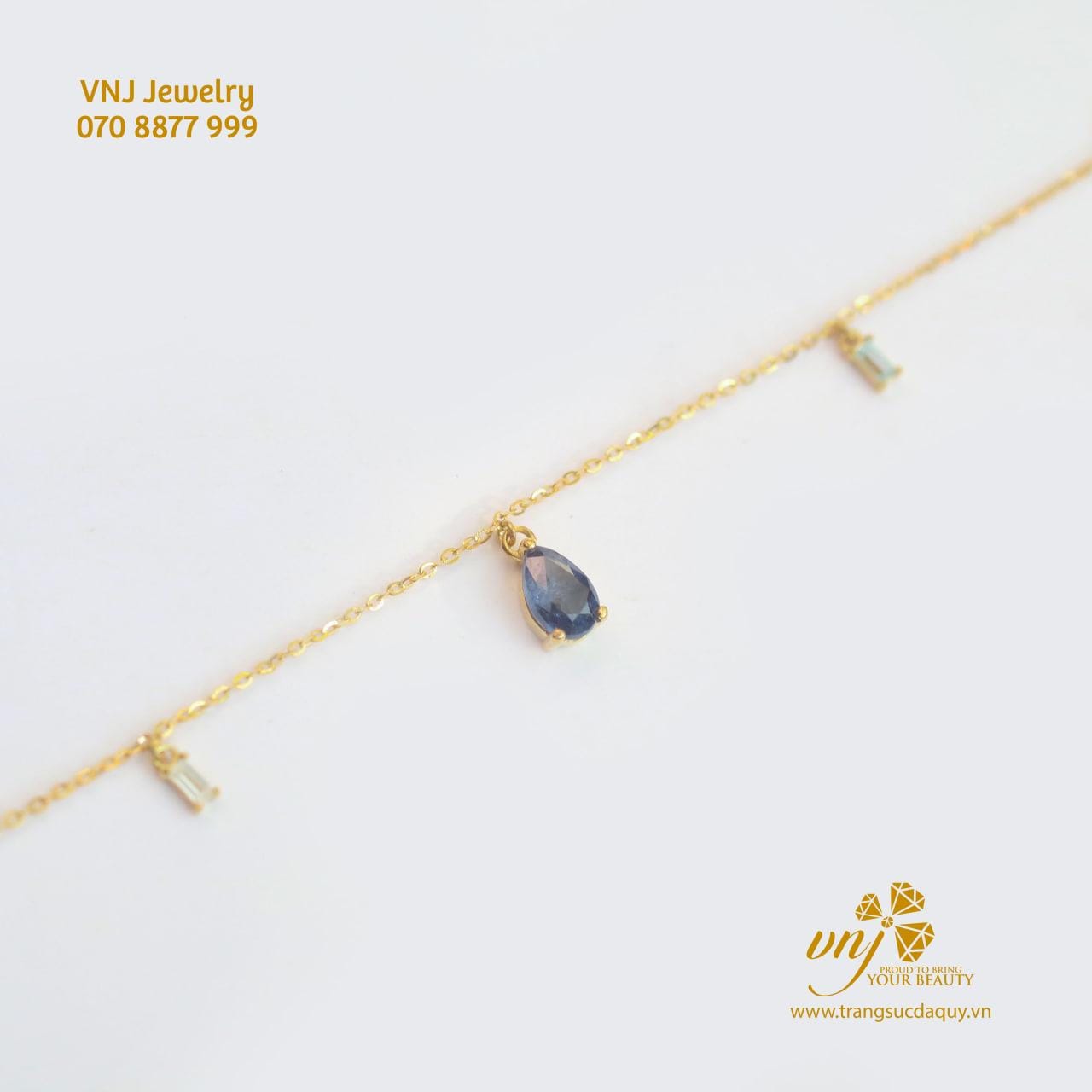 Vòng Tay Sapphire Mix Spinel Thiên Nhiên Vds8